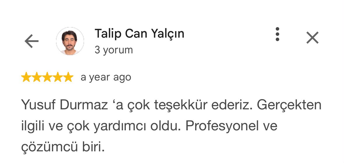 Google müşteri yorumu 14