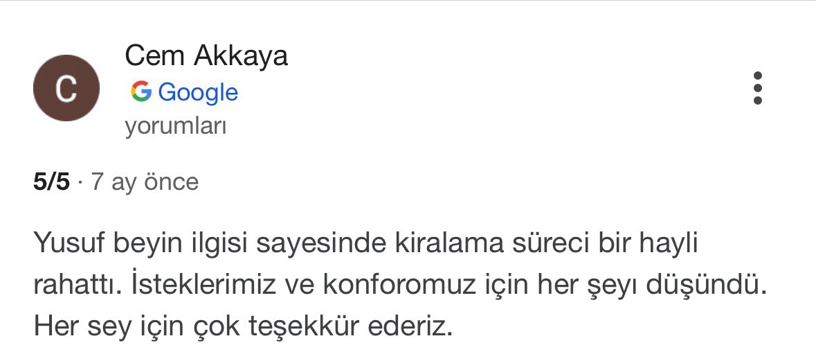 Google müşteri yorumu 16