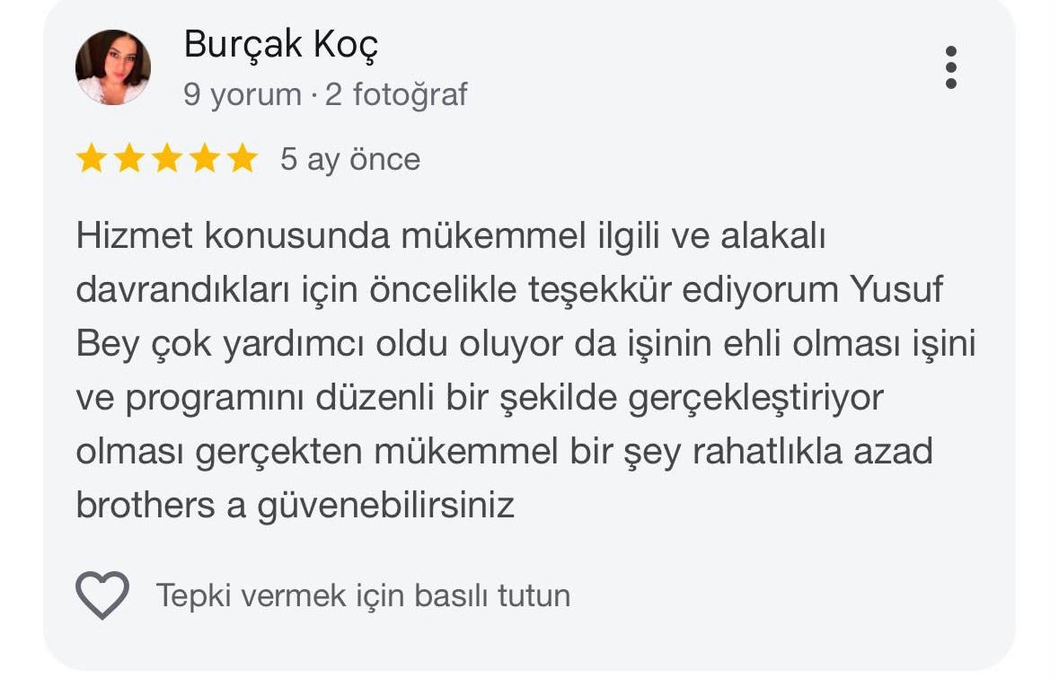 Google müşteri yorumu 21