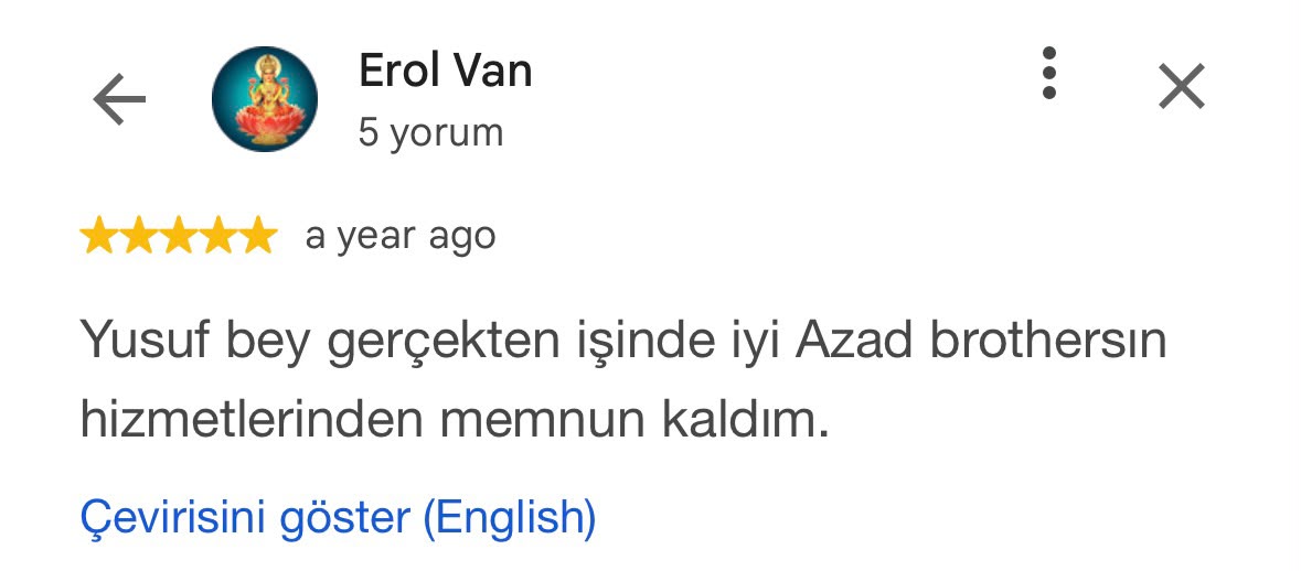 Google müşteri yorumu 4